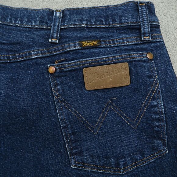 Wrangler Jeans Mens Size 44 (42x30 actual) Blue Regular Cowboy Cut Denim 947STR - Picture 9 of 16